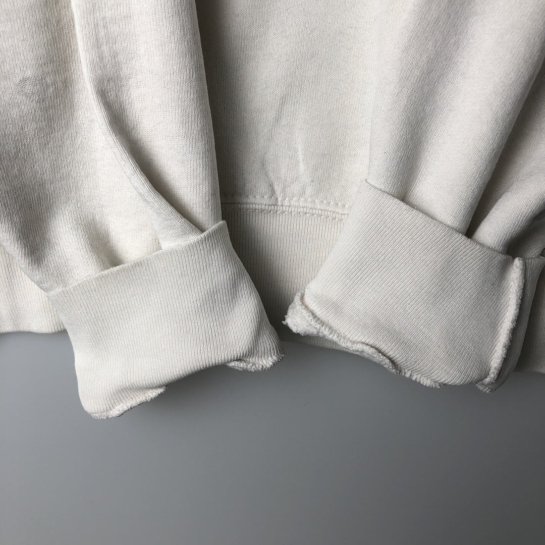Vintage 90'S Fruit of the Loom Heavyweight College Sweatshirt, Made in USA, Men's Size XL cotton white type Vintage Second Hand
