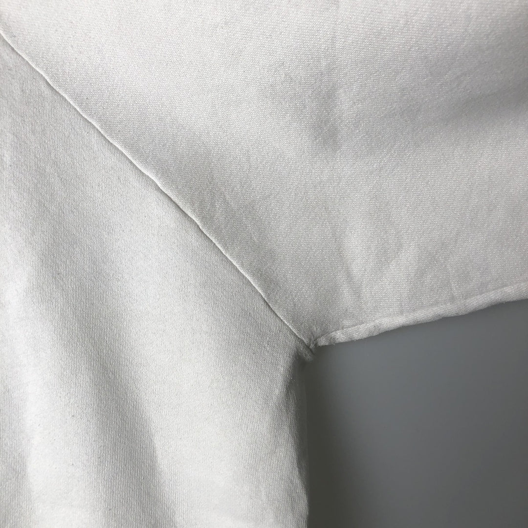 90'S Fruit of the Loom printed sweatshirt, made in the USA, men's XL size, vintage cotton white type Vintage Second Hand