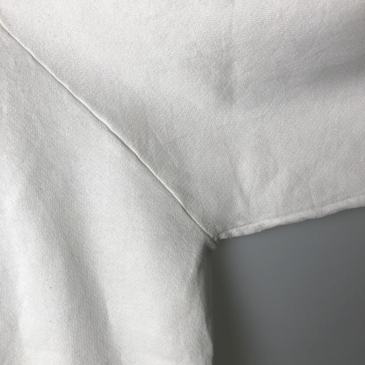 90'S Fruit of the Loom printed sweatshirt, made in the USA, men's XL size, vintage cotton white type Vintage Second Hand