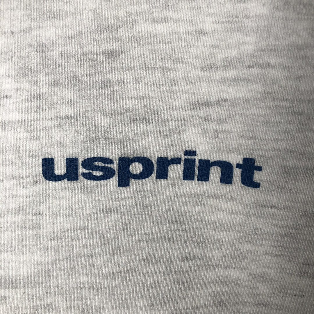 Vintage 90'S Jerzees Cotton Sweatshirt, printed sweatshirt, made in the USA, size L, men's cotton pale white type Vintage Second Hand