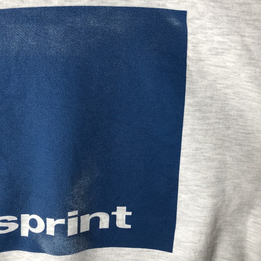 Vintage 90'S Jerzees Cotton Sweatshirt, printed sweatshirt, made in the USA, size L, men's cotton pale white type Vintage Second Hand