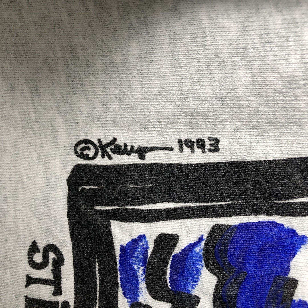 Vintage 90'S Fruit of the Loom Super Cotton Print Sweatshirt, Made in USA, Men's Size L cotton white type Vintage Second Hand