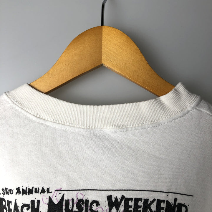 Fruit of the Loom Heavy Cotton Band Sweatshirt, Made in USA, Men's XXL cotton white type Vintage Second Hand