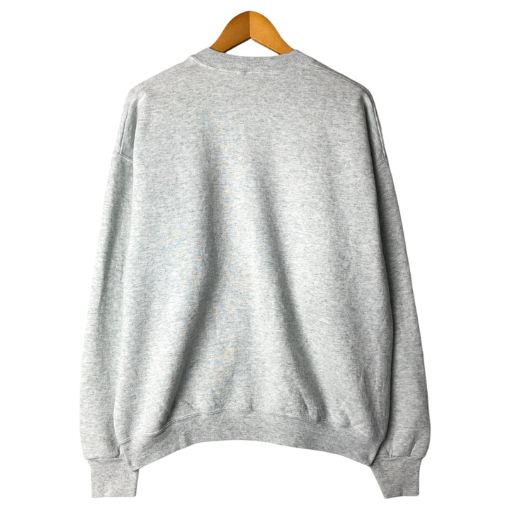 90'S Fruit of the Loom printed sweatshirt, sweatshirt, men's XL size, vintage cotton pale white type Vintage Second Hand
