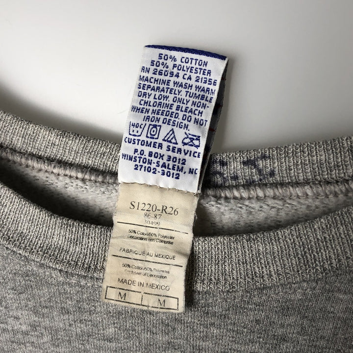Vintage 90'S Champion Authentic Athletic Apparel college sweatshirt, size M, men's cotton gray type Vintage Second Hand
