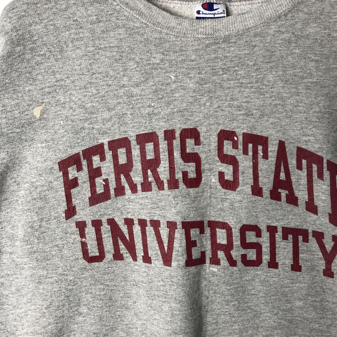 Vintage 90'S Champion Authentic Athletic Apparel college sweatshirt, size M, men's cotton gray type Vintage Second Hand