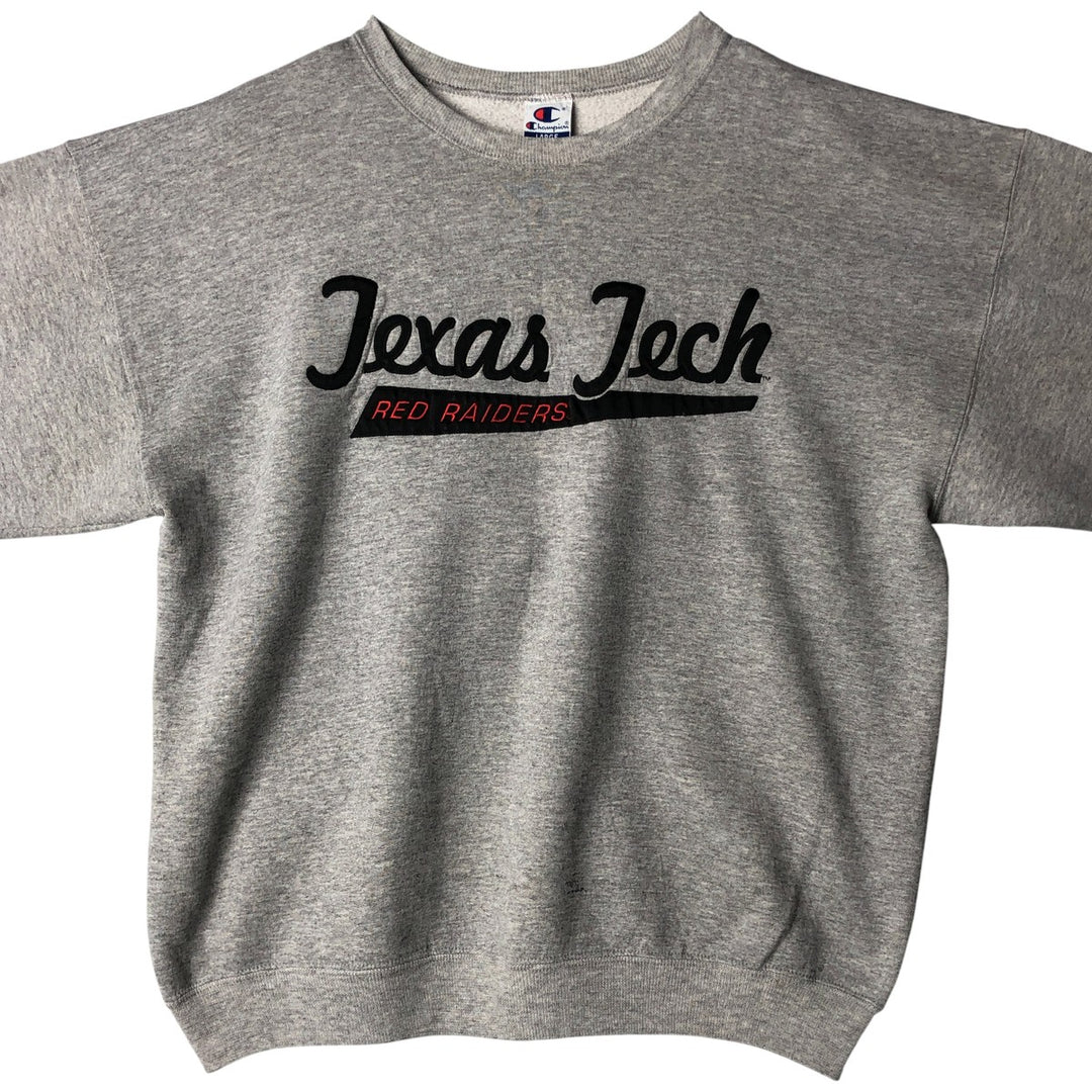 90'S Champion College Sweatshirt, Men's L Size Vintage cotton gray type Vintage Second Hand