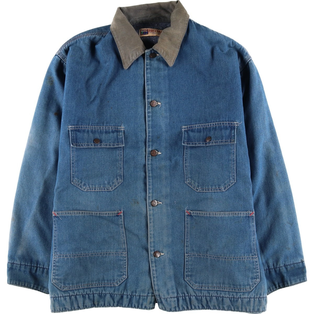 90'S Vintage Big Mac Denim Coveralls, Men's XL unclear blue type