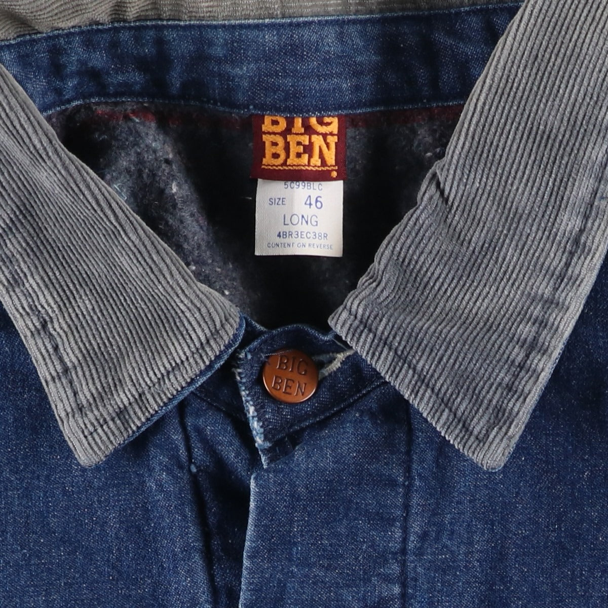 Vintage 1980'S Big Ben bat-dyed denim coverall, made in the USA