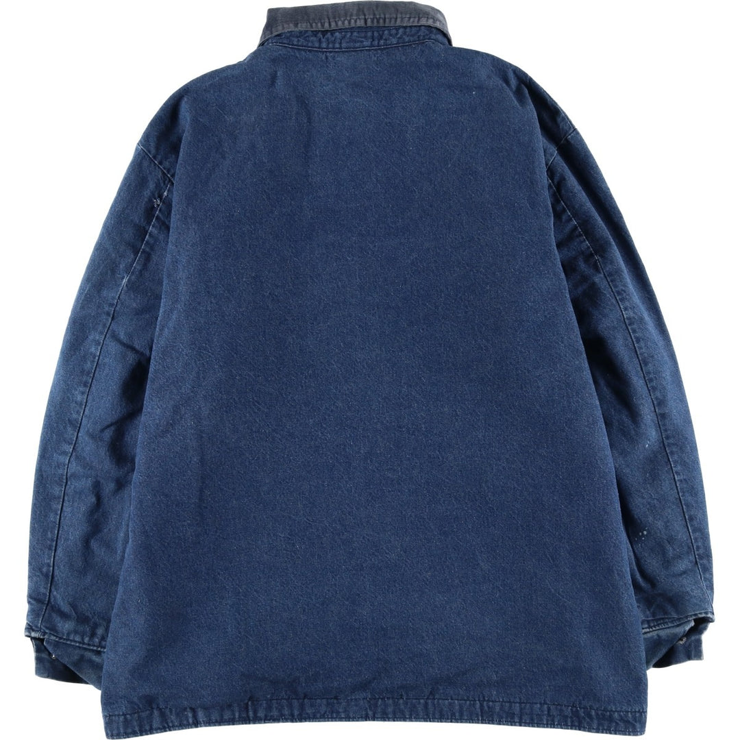 Vintage 1980'S Big Ben bat-dyed denim coverall, made in the USA, size XL. cotton blue type Vintage Second Hand