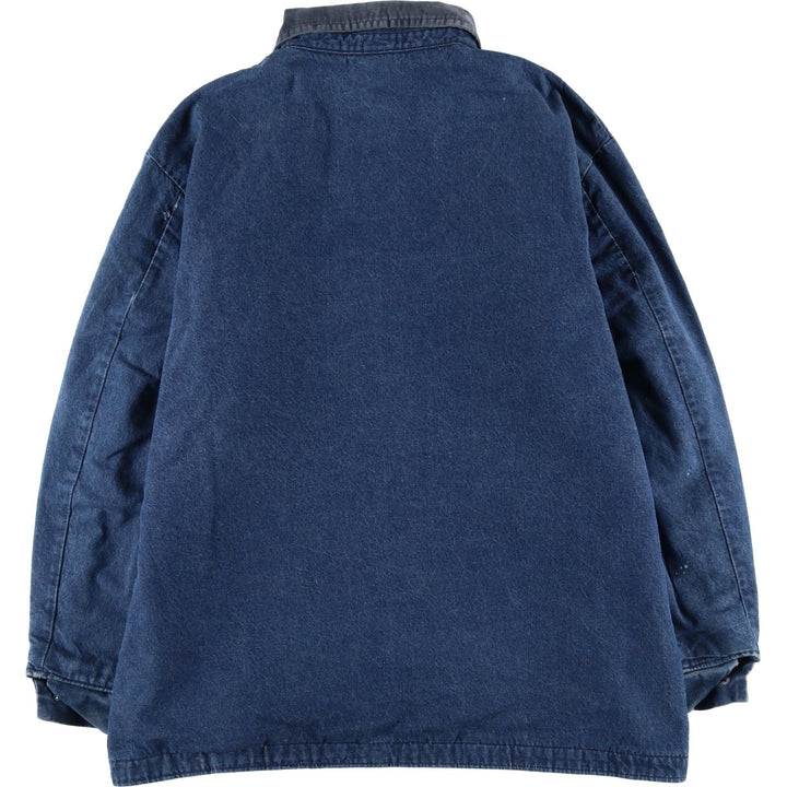 Vintage 1980'S Big Ben bat-dyed denim coverall, made in the USA, size XL. cotton blue type Vintage Second Hand