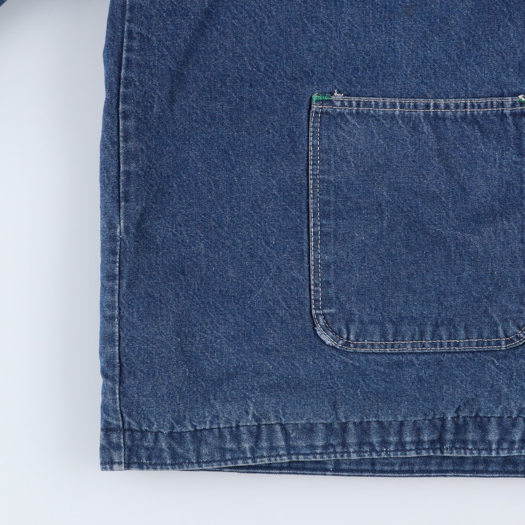 Vintage 1980'S Big Ben bat-dyed denim coverall, made in the USA, size XL. cotton blue type Vintage Second Hand
