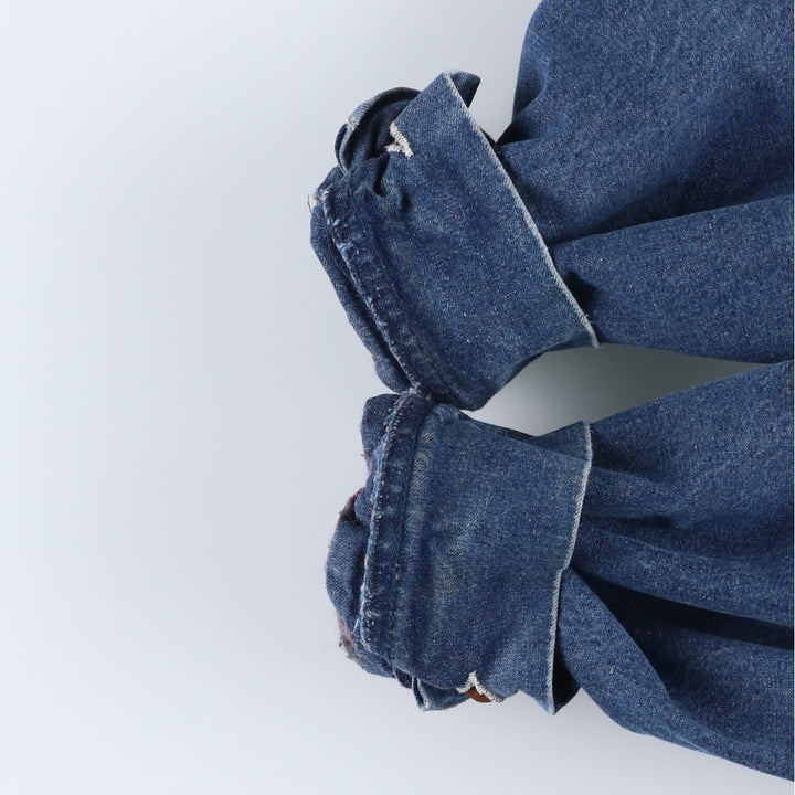 Vintage 1980'S Big Ben bat-dyed denim coverall, made in the USA, size XL. cotton blue type Vintage Second Hand