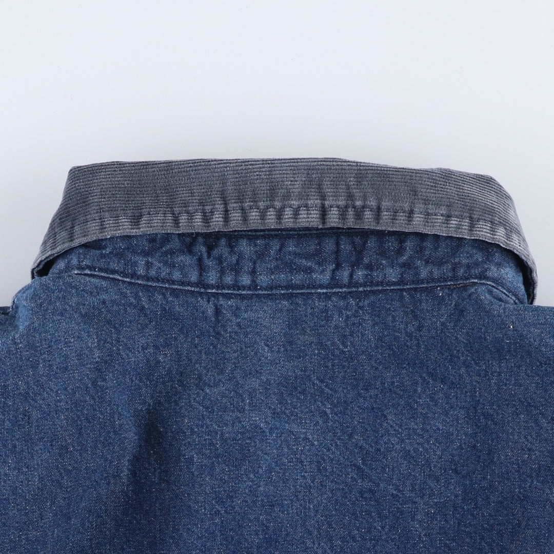 Vintage 1980'S Big Ben bat-dyed denim coverall, made in the USA, size XL. cotton blue type Vintage Second Hand