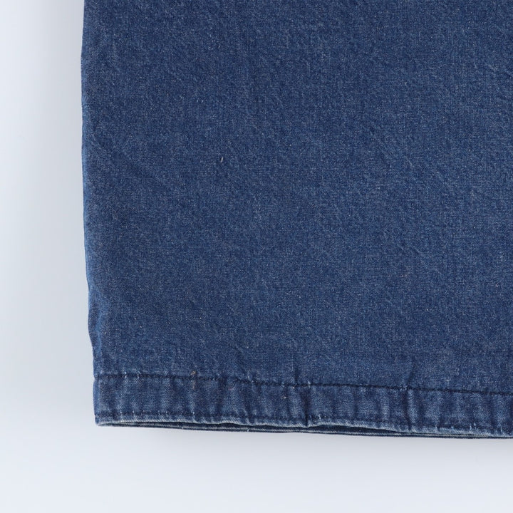 Vintage 1980'S Big Ben bat-dyed denim coverall, made in the USA, size XL. cotton blue type Vintage Second Hand