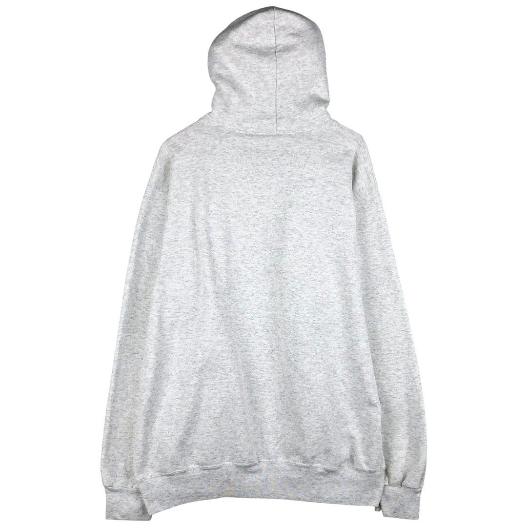 90'S Champion Authentic Athletic Apparel Triple Print College Pullover Hoodie, Made in USA cotton gray type Vintage Second Hand