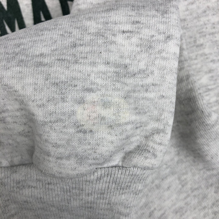 90'S Champion Authentic Athletic Apparel Triple Print College Pullover Hoodie, Made in USA cotton gray type Vintage Second Hand