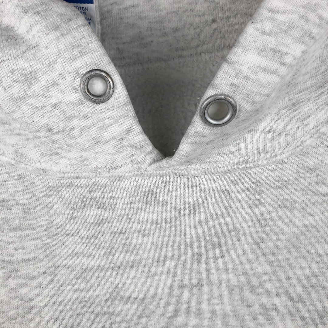 90'S Champion Authentic Athletic Apparel Triple Print College Pullover Hoodie, Made in USA cotton gray type Vintage Second Hand
