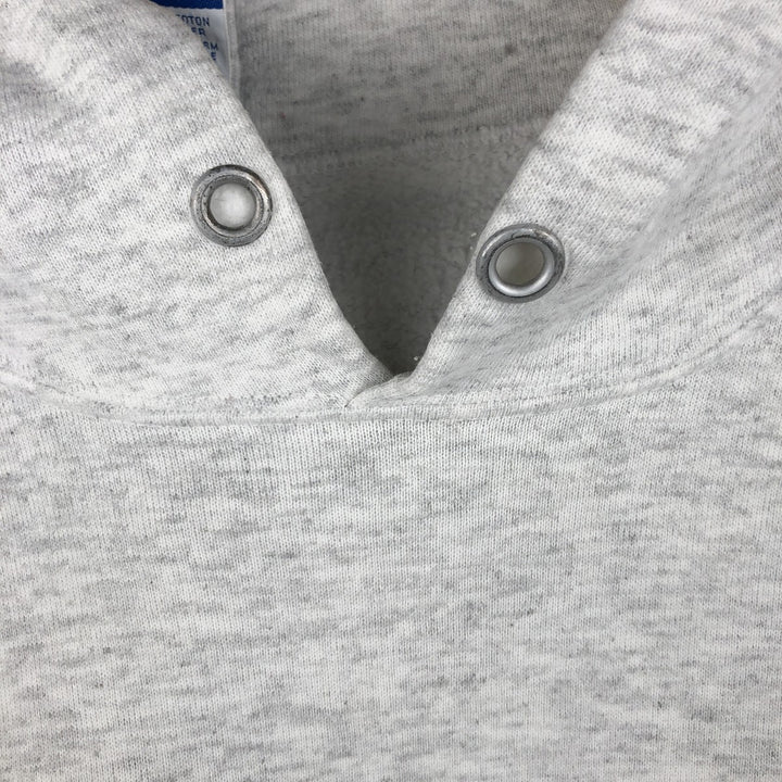 90'S Champion Authentic Athletic Apparel Triple Print College Pullover Hoodie, Made in USA cotton gray type Vintage Second Hand
