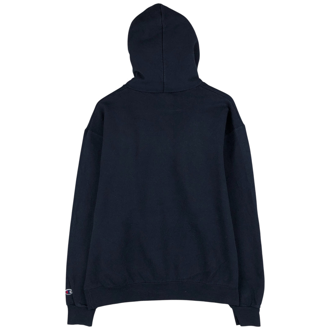 2000'S Champion ECO FLEECE College Sweatshirt Pullover Hoodie, Men's Size L cotton navy blue type Vintage Second Hand