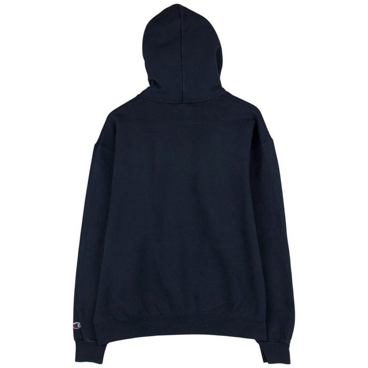 2000'S Champion ECO FLEECE College Sweatshirt Pullover Hoodie, Men's Size L cotton navy blue type Vintage Second Hand