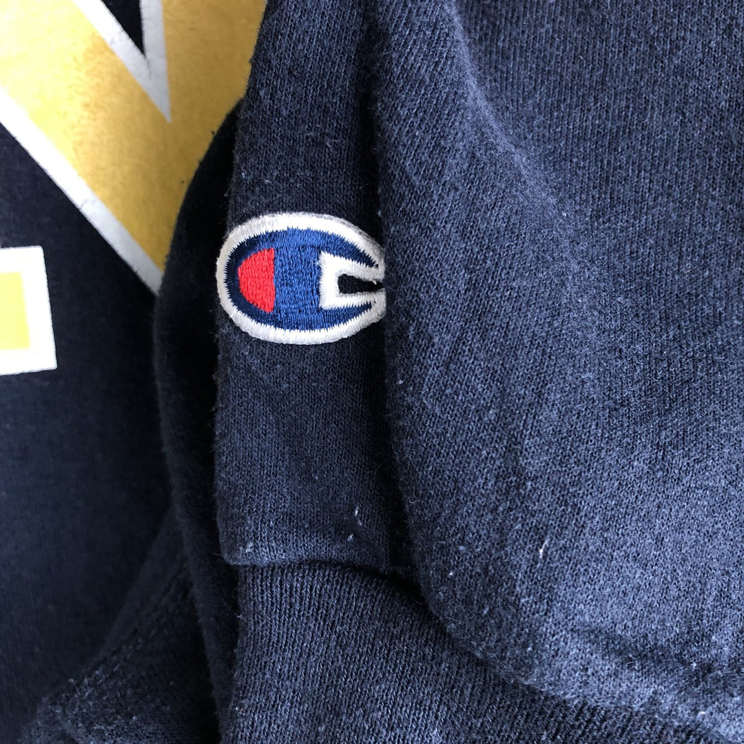 2000'S Champion ECO FLEECE College Sweatshirt Pullover Hoodie, Men's Size L cotton navy blue type Vintage Second Hand