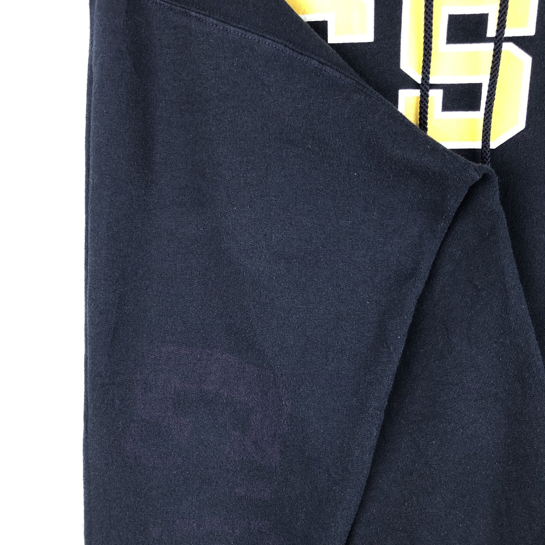 2000'S Champion ECO FLEECE College Sweatshirt Pullover Hoodie, Men's Size L cotton navy blue type Vintage Second Hand