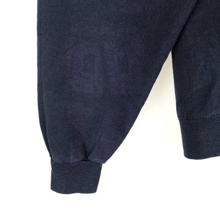 2000'S Champion ECO FLEECE College Sweatshirt Pullover Hoodie, Men's Size L cotton navy blue type Vintage Second Hand