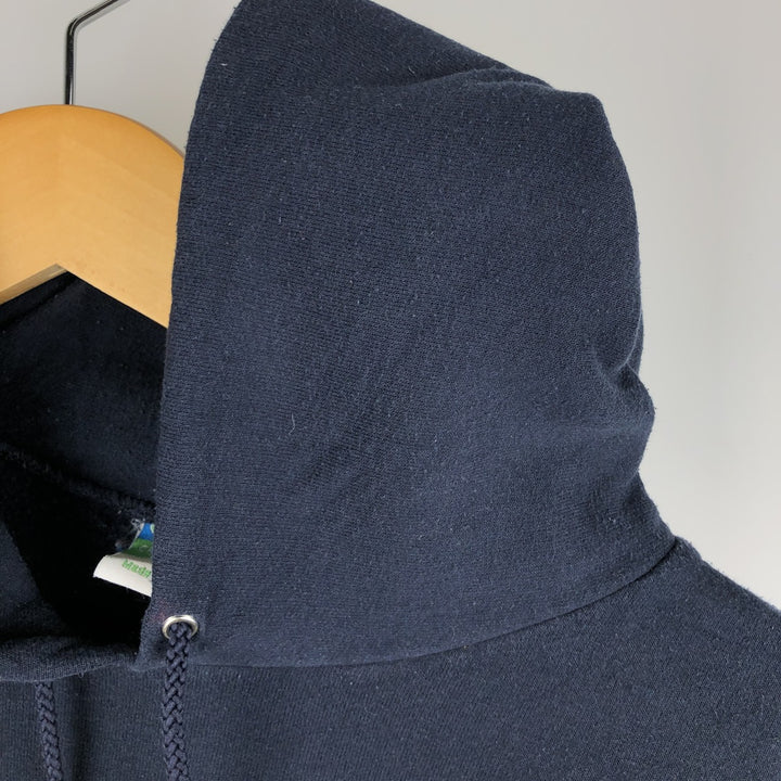 2000'S Champion ECO FLEECE College Sweatshirt Pullover Hoodie, Men's Size L cotton navy blue type Vintage Second Hand