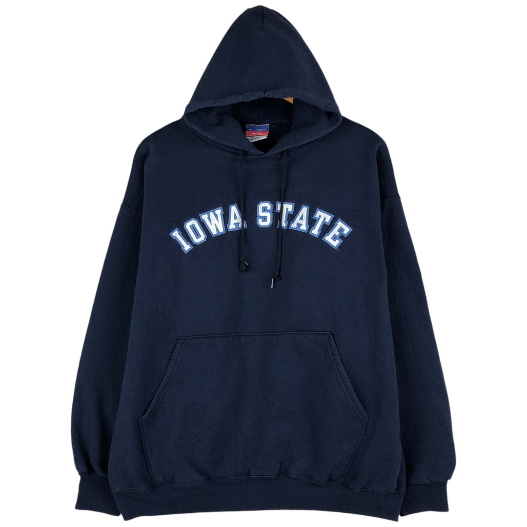 2000'S Champion Iowa State University College Pullover Hoodie, Men's XL cotton navy blue type Vintage Second Hand