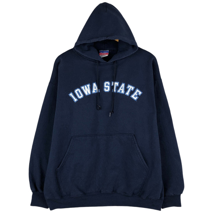 2000'S Champion Iowa State University College Pullover Hoodie, Men's XL cotton navy blue type Vintage Second Hand