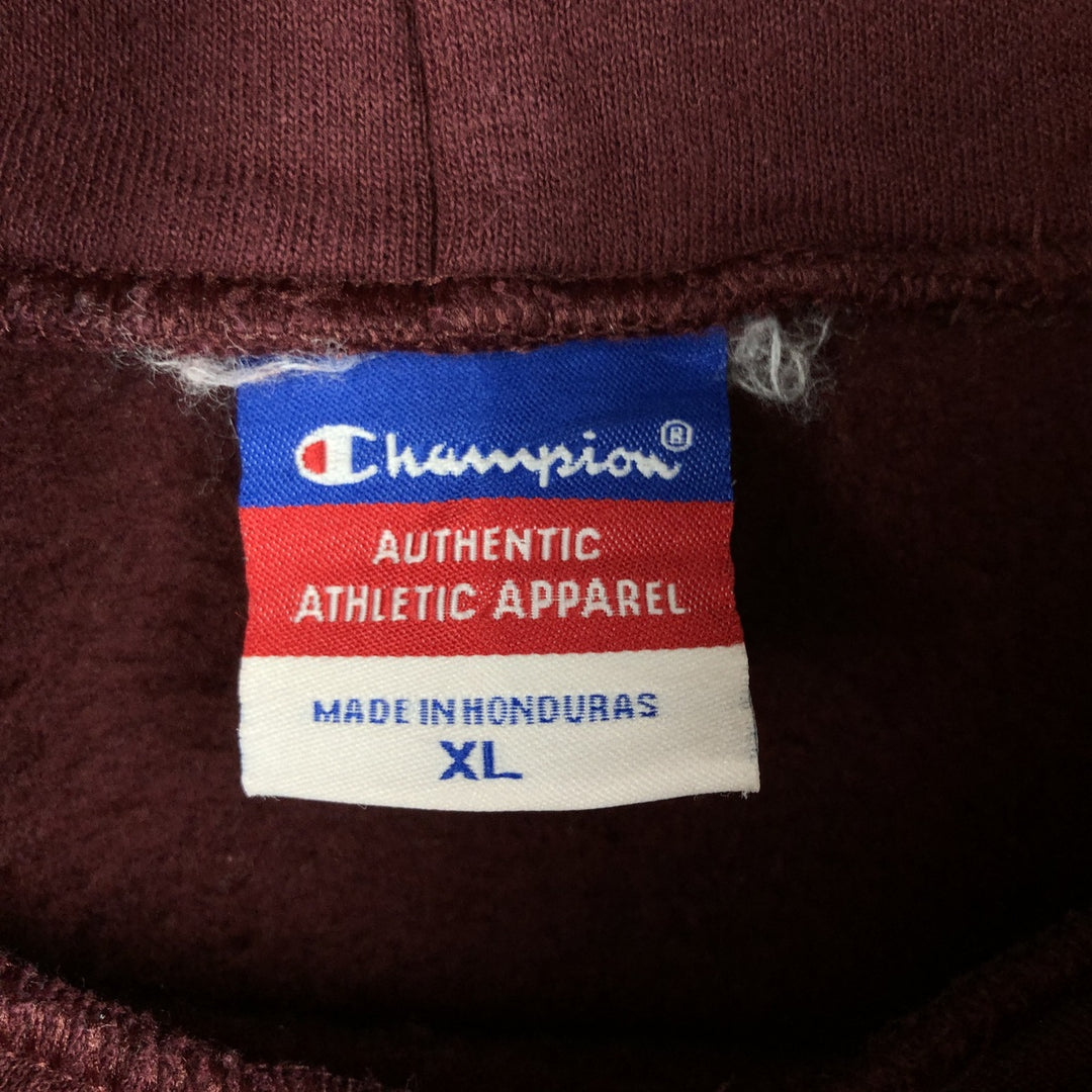 2000'S Champion Harvard University College Sweatshirt Pullover Hoodie, Men's XL cotton red type reddish brown Vintage Second Hand