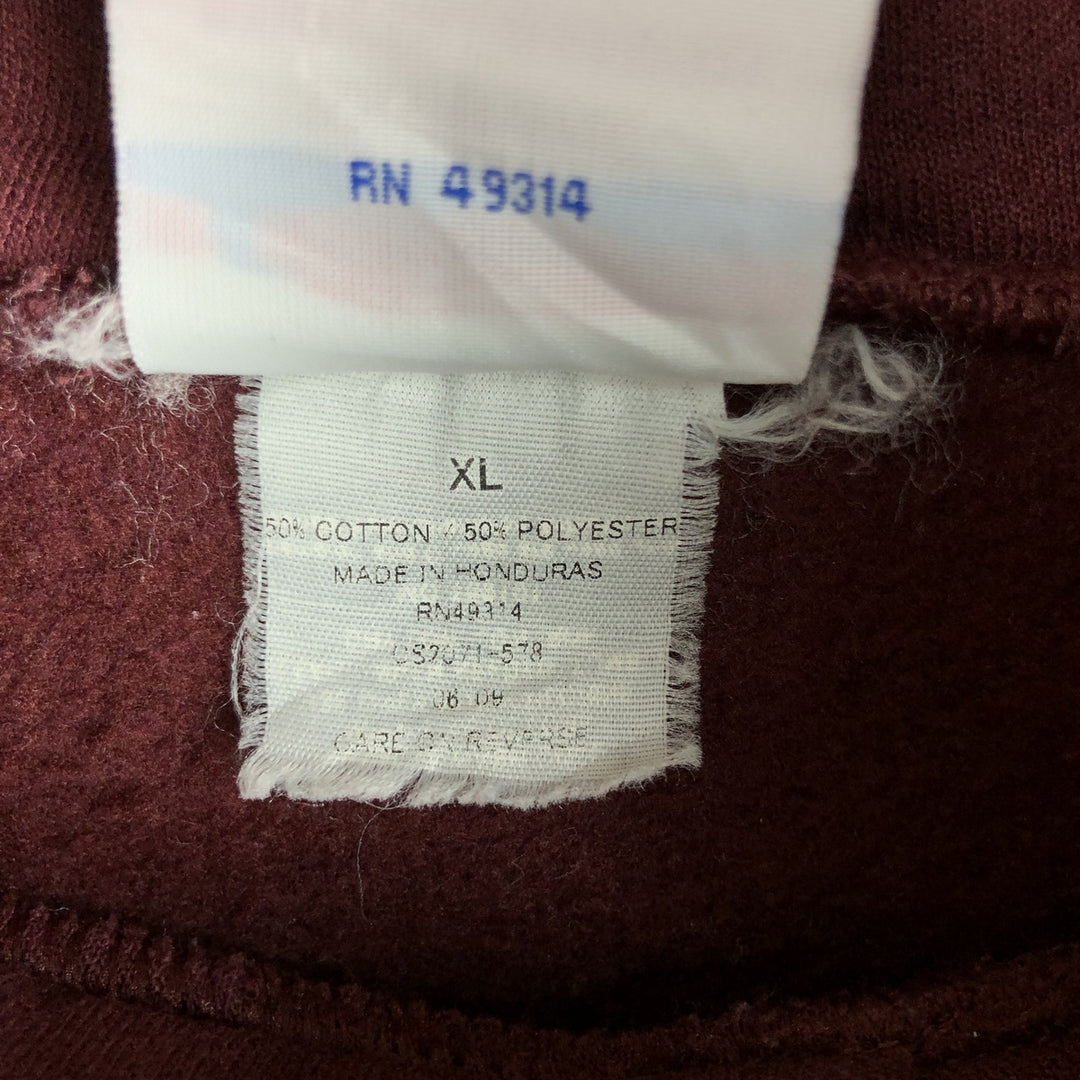 2000'S Champion Harvard University College Sweatshirt Pullover Hoodie, Men's XL cotton red type reddish brown Vintage Second Hand