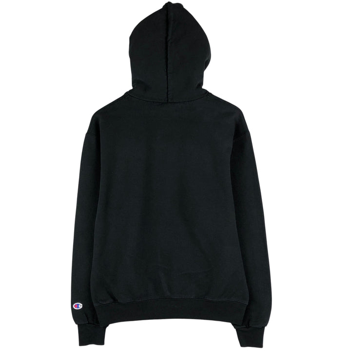 2000'S Champion ECO FLEECE College Sweatshirt Pullover Hoodie, Men's Size M unclear black type Vintage Second Hand