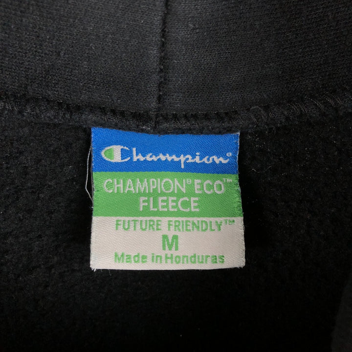 2000'S Champion ECO FLEECE College Sweatshirt Pullover Hoodie, Men's Size M unclear black type Vintage Second Hand