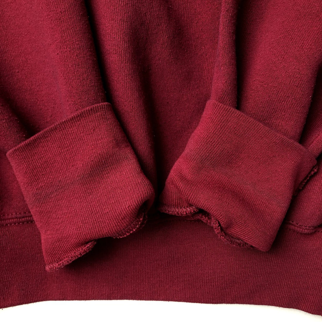 90'S Fruit of the Loom College Sweatshirt, Made in USA, Men's Size L, Vintage cotton Red type red-purple Vintage Second Hand