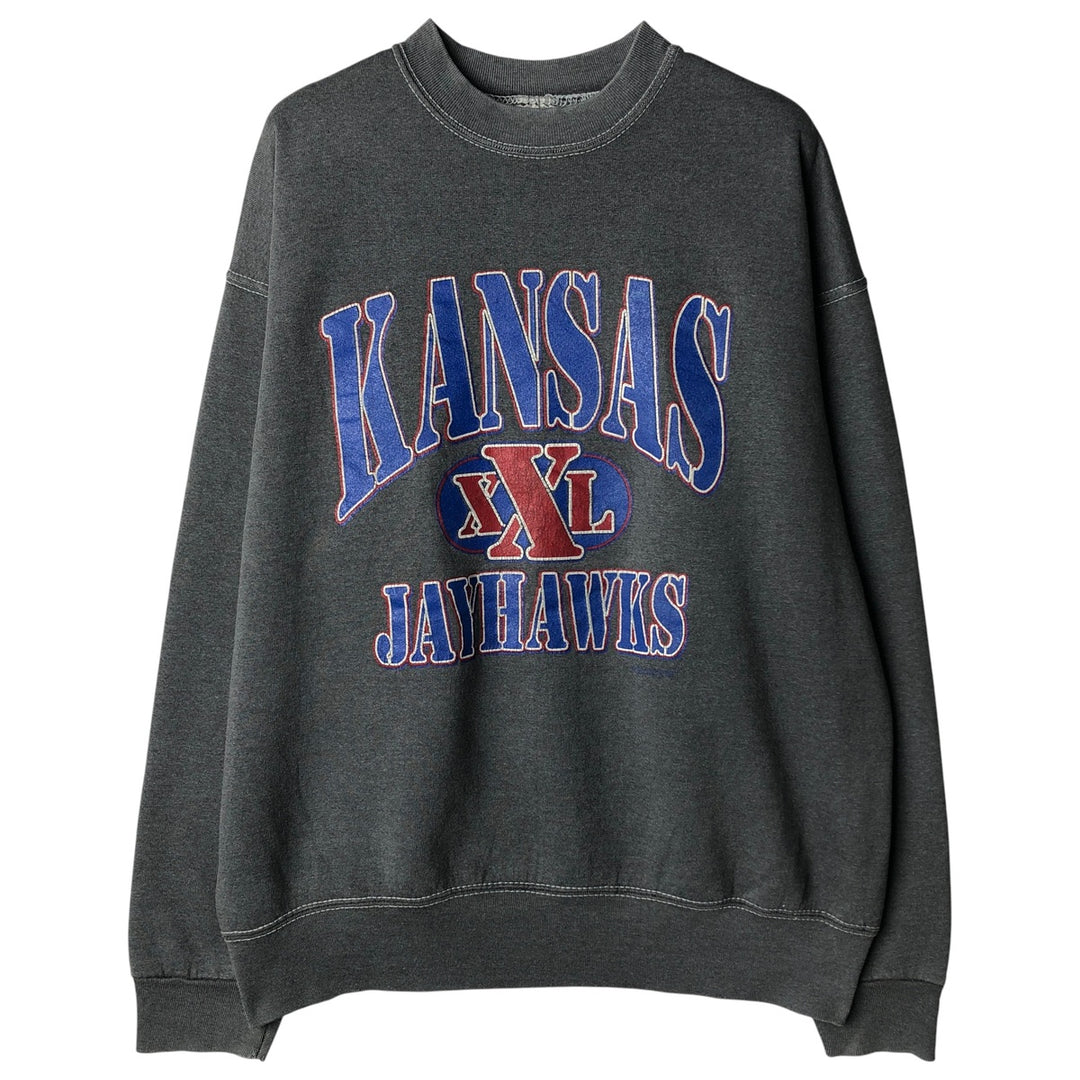 Vintage 90'S Fruit of the Loom Heavyweight College Sweatshirt, Made in USA, Men's Size XL cotton Charcoal Vintage Second Hand