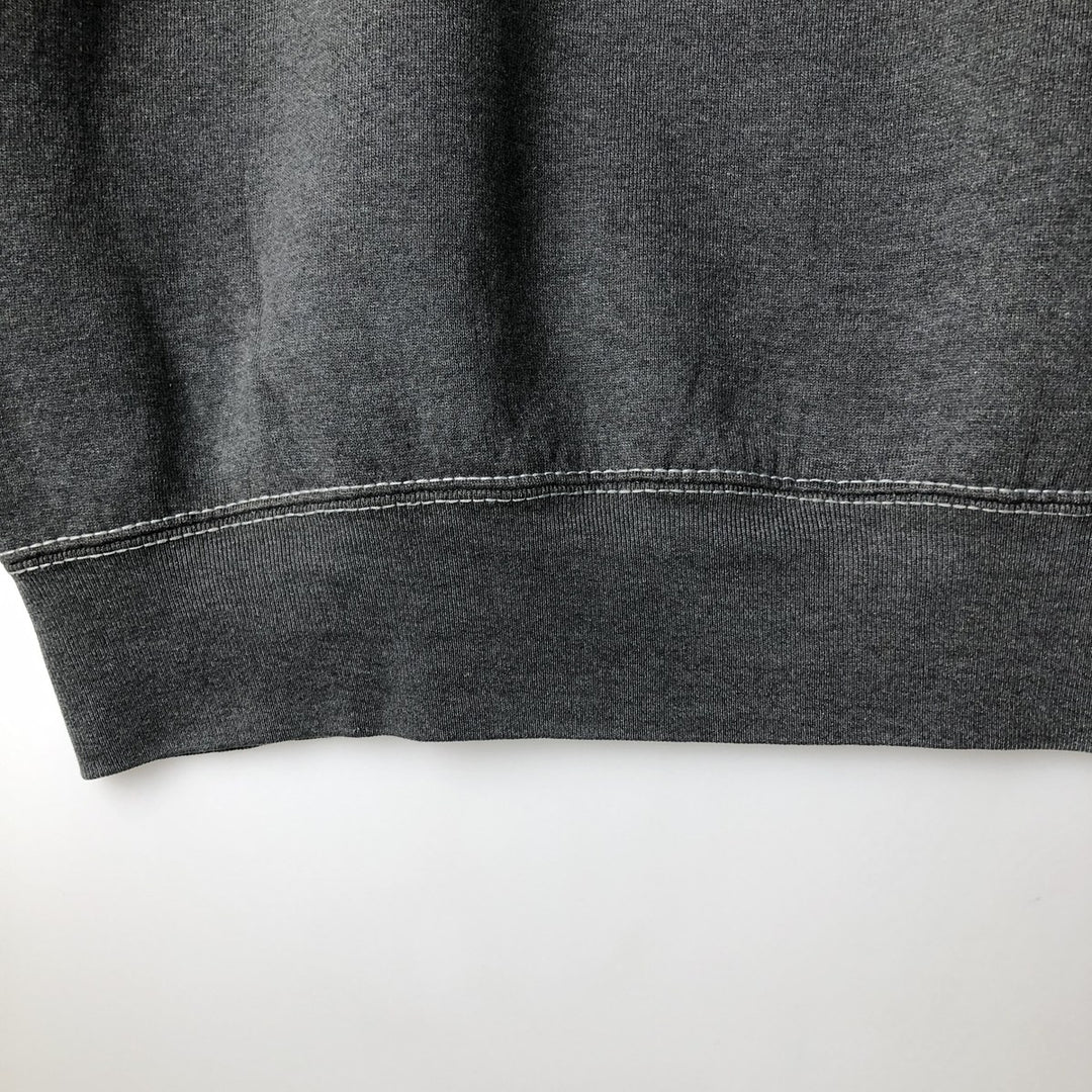Vintage 90'S Fruit of the Loom Heavyweight College Sweatshirt, Made in USA, Men's Size XL cotton Charcoal Vintage Second Hand