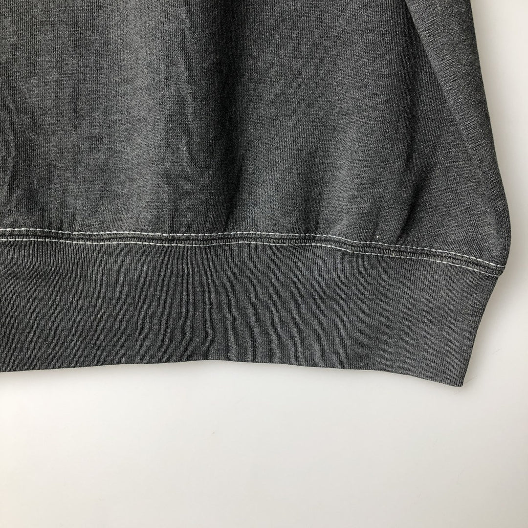 Vintage 90'S Fruit of the Loom Heavyweight College Sweatshirt, Made in USA, Men's Size XL cotton Charcoal Vintage Second Hand