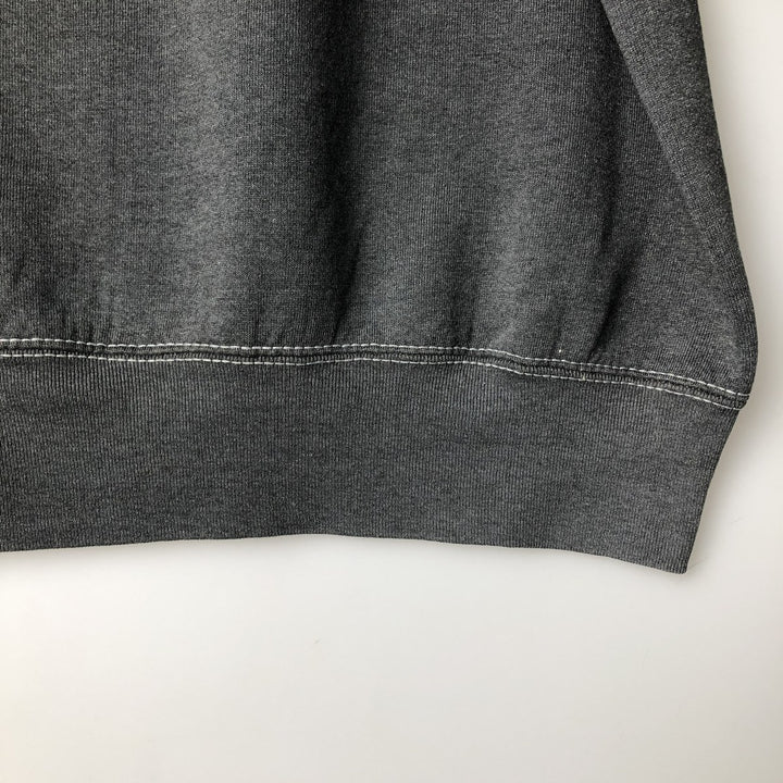 Vintage 90'S Fruit of the Loom Heavyweight College Sweatshirt, Made in USA, Men's Size XL cotton Charcoal Vintage Second Hand