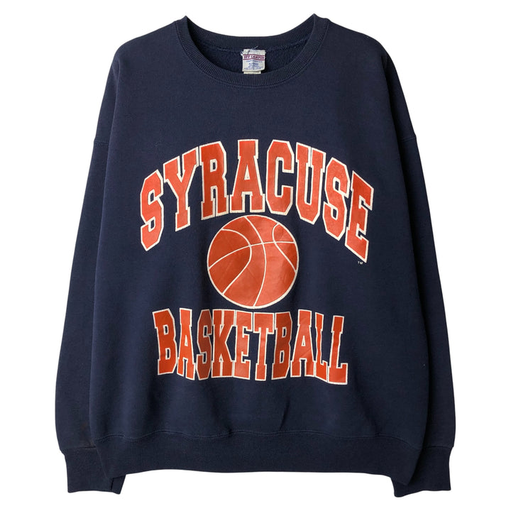 OFF CAMPUS College Sweatshirt, Made in USA, Men's Size XL cotton navy blue type Vintage Second Hand