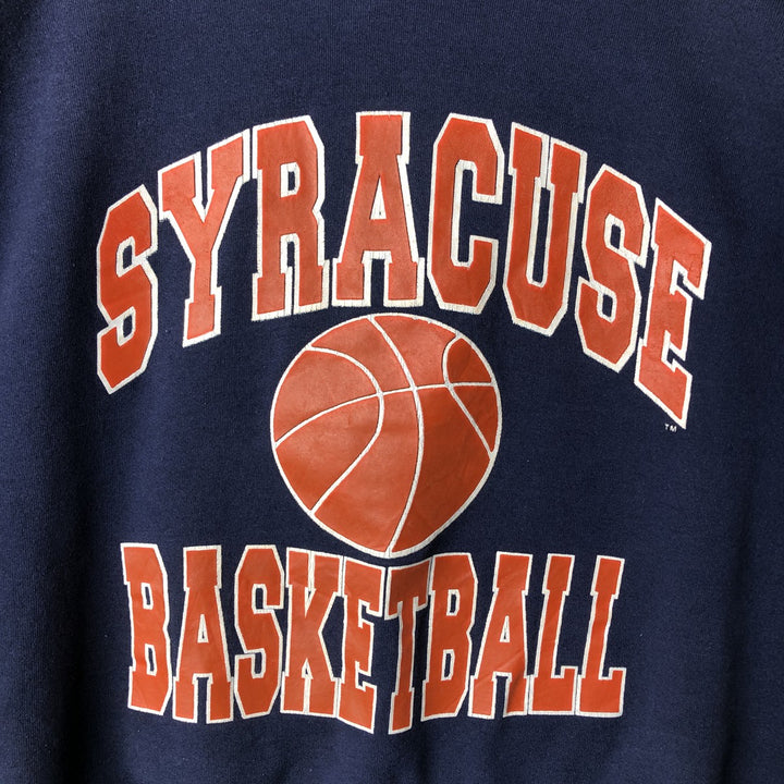 OFF CAMPUS College Sweatshirt, Made in USA, Men's Size XL cotton navy blue type Vintage Second Hand
