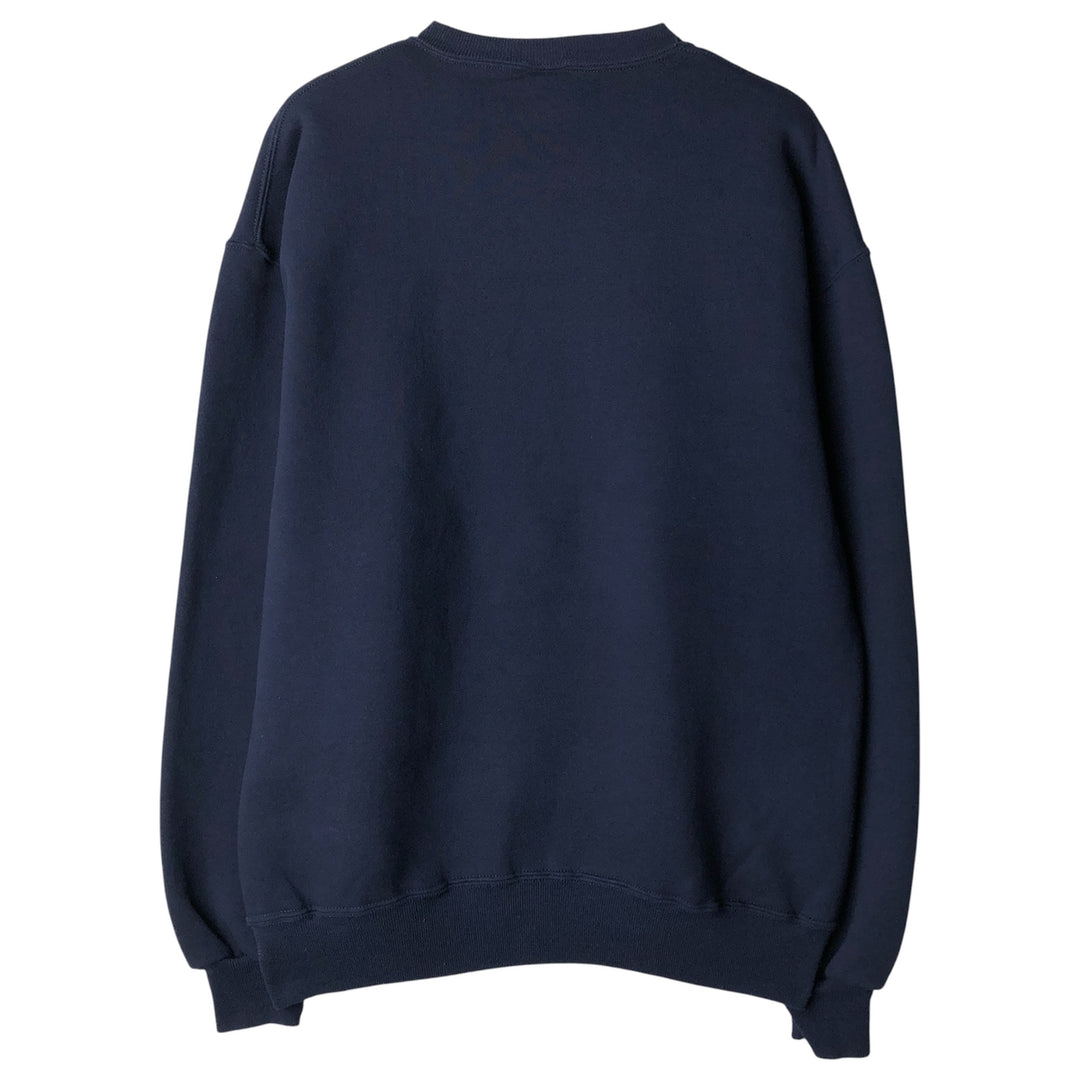 Vintage 90'S Russell ATHLETIC college sweatshirt, made in the USA, size L, men's cotton navy blue type Vintage Second Hand