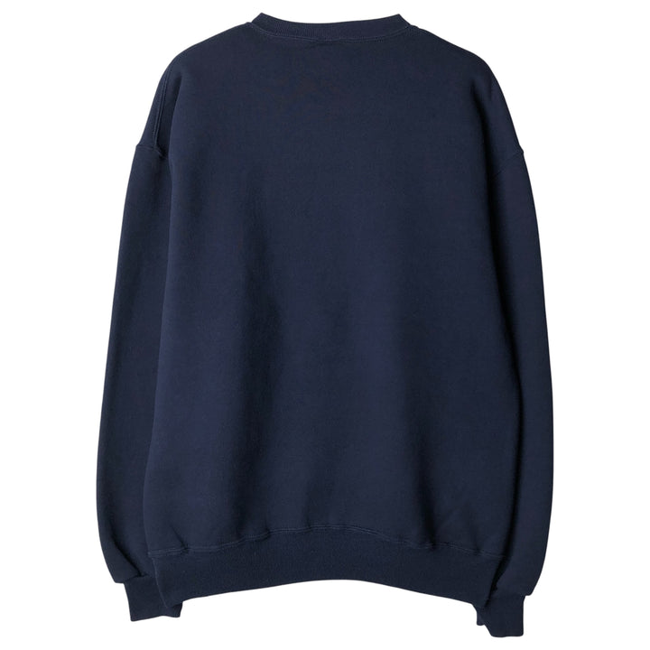 Vintage 90'S Russell ATHLETIC college sweatshirt, made in the USA, size L, men's cotton navy blue type Vintage Second Hand