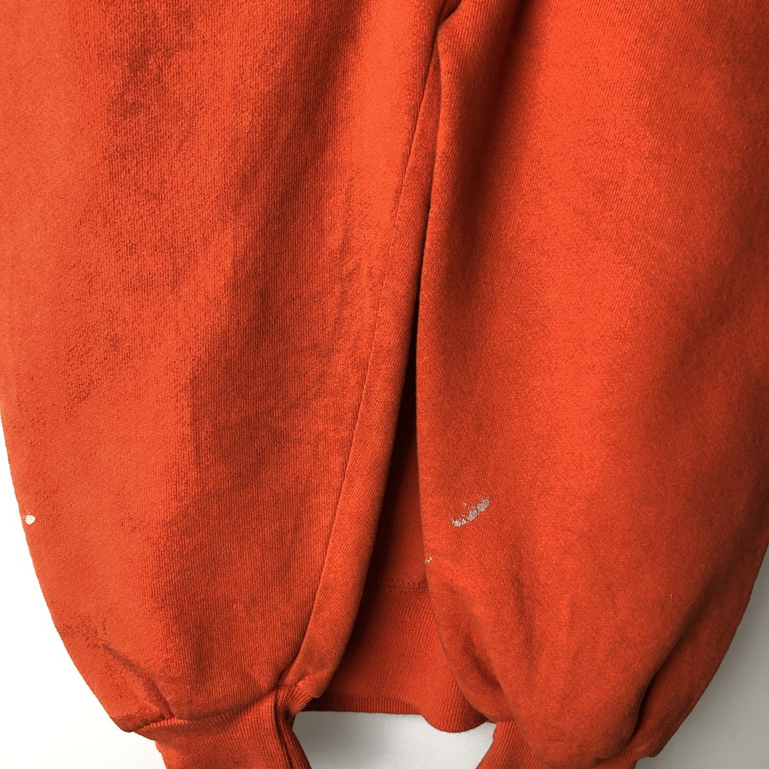 Vintage 90'S Russell ATHLETIC college sweatshirt, made in the USA, size M, men's cotton orange type Vintage Second Hand