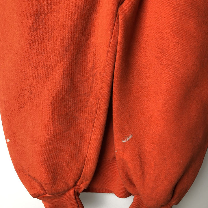 Vintage 90'S Russell ATHLETIC college sweatshirt, made in the USA, size M, men's cotton orange type Vintage Second Hand