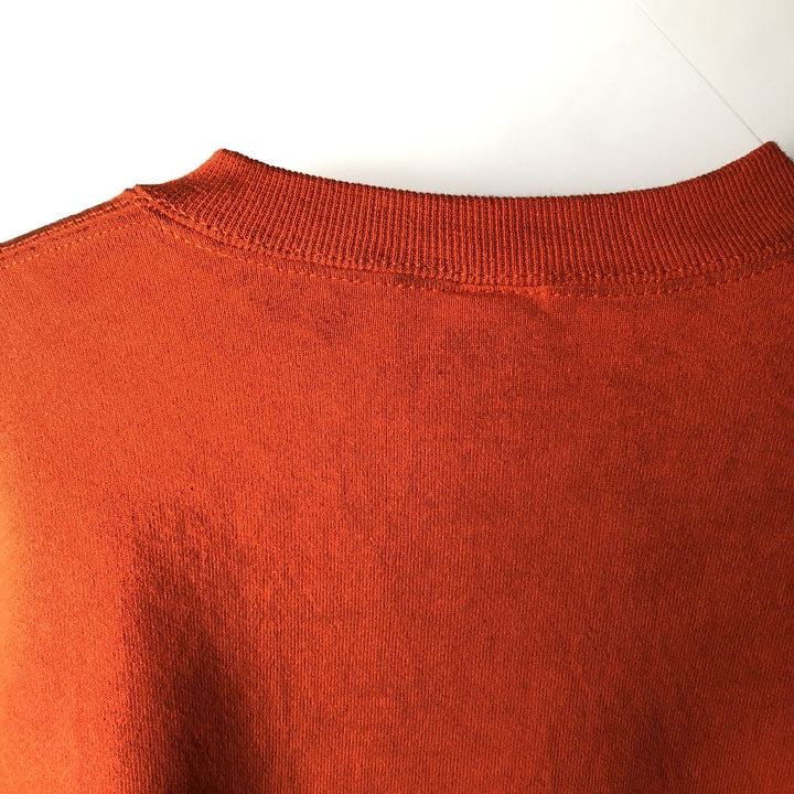 Vintage 90'S Russell ATHLETIC college sweatshirt, made in the USA, size M, men's cotton orange type Vintage Second Hand