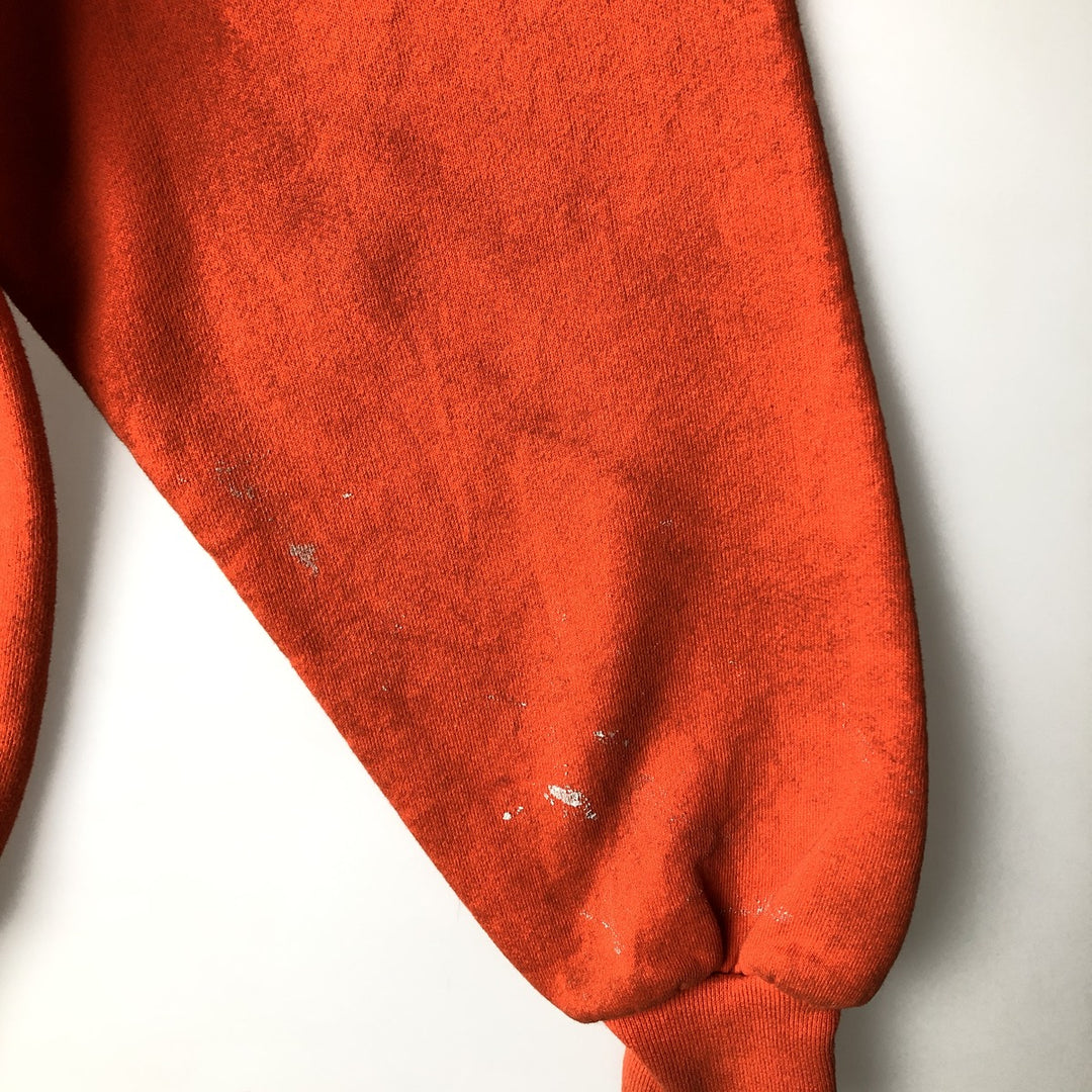 Vintage 90'S Russell ATHLETIC college sweatshirt, made in the USA, size M, men's cotton orange type Vintage Second Hand