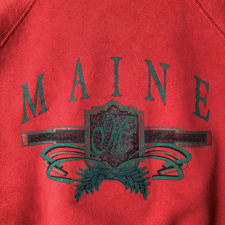 Vintage 90'S Tultex Maximum Sweats college sweatshirt, made in the USA, men's size XL cotton red type Vintage Second Hand