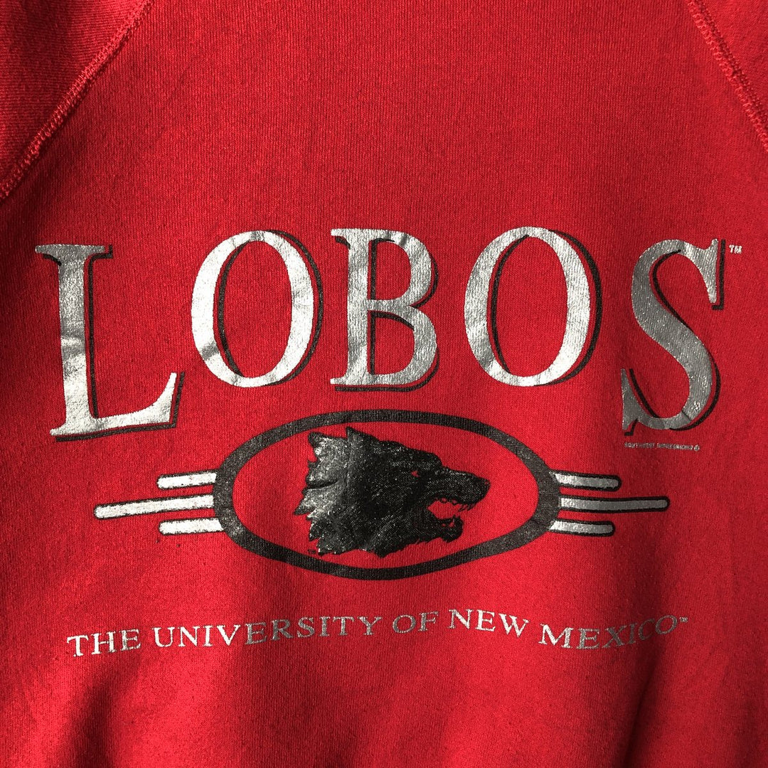 Vintage 90'S Lee Mid-Weight College Sweatshirt, Made in USA, Men's Size Medium cotton red type Vintage Second Hand